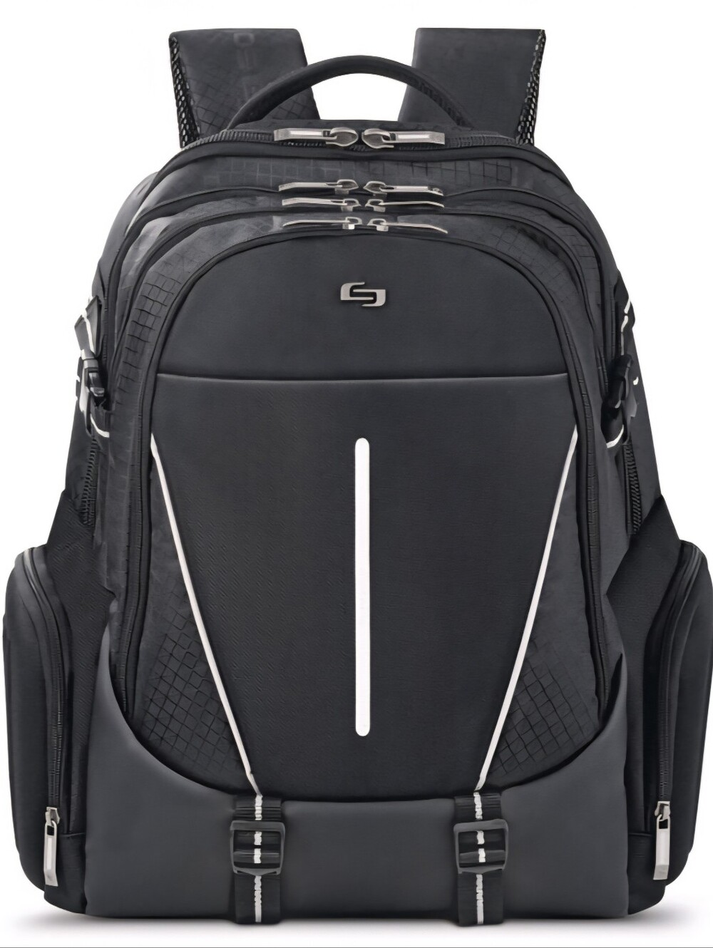 Solo New York Black ACV700 Rival Men's Backpack Laptop Organizer Lightweight